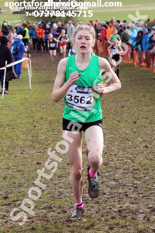 Girls under-15s, 2020 British Athletics Inter Counties Cross Country Champs., Prestwold Hall, Loughborough. Photo: David T. Hewitson/Sports for All Pics